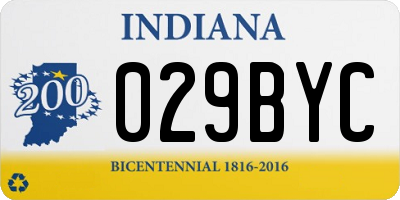 IN license plate 029BYC