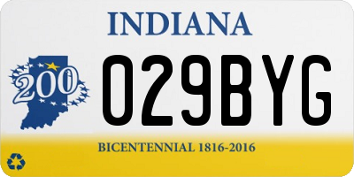 IN license plate 029BYG