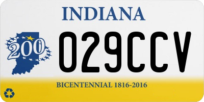 IN license plate 029CCV