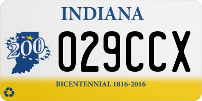 IN license plate 029CCX