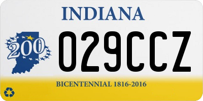 IN license plate 029CCZ