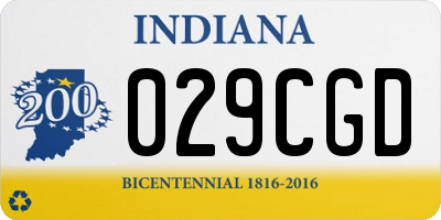 IN license plate 029CGD