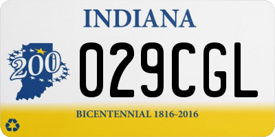 IN license plate 029CGL