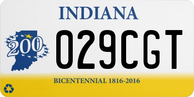 IN license plate 029CGT