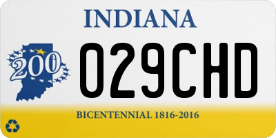 IN license plate 029CHD