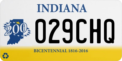 IN license plate 029CHQ