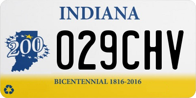 IN license plate 029CHV