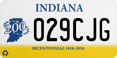 IN license plate 029CJG