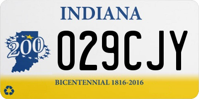 IN license plate 029CJY