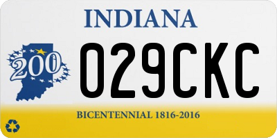 IN license plate 029CKC