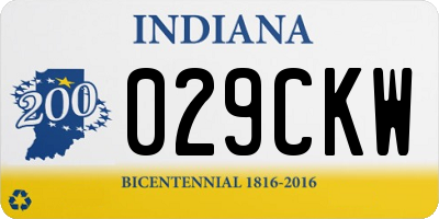 IN license plate 029CKW