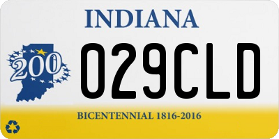 IN license plate 029CLD