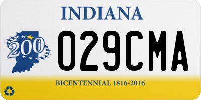 IN license plate 029CMA