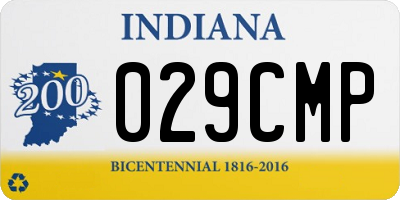 IN license plate 029CMP