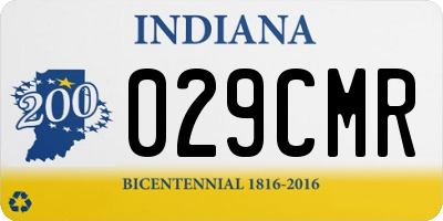IN license plate 029CMR