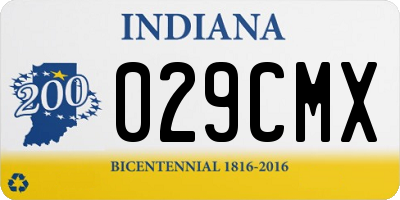 IN license plate 029CMX