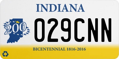 IN license plate 029CNN