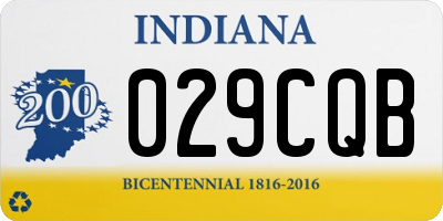 IN license plate 029CQB