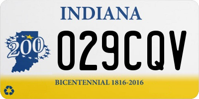 IN license plate 029CQV