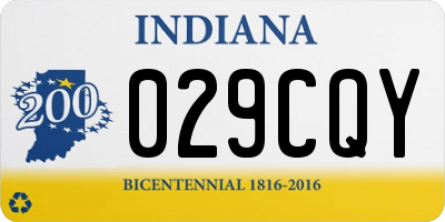 IN license plate 029CQY