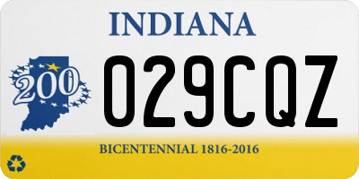 IN license plate 029CQZ