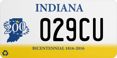 IN license plate 029CU
