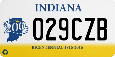 IN license plate 029CZB