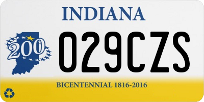 IN license plate 029CZS
