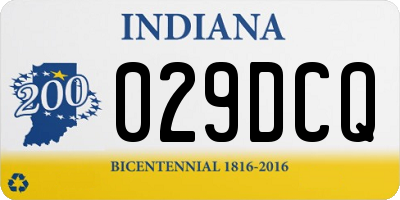 IN license plate 029DCQ