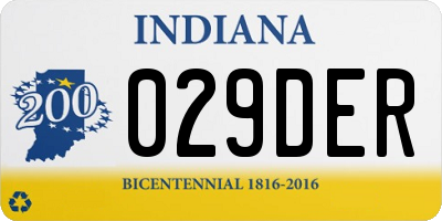 IN license plate 029DER