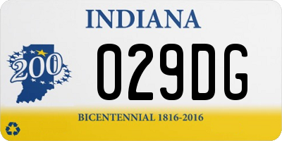 IN license plate 029DG