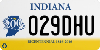 IN license plate 029DHU