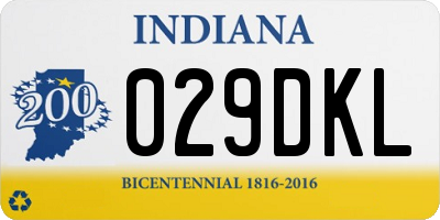 IN license plate 029DKL