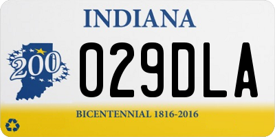 IN license plate 029DLA