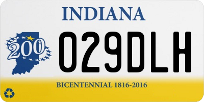 IN license plate 029DLH