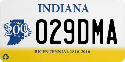 IN license plate 029DMA