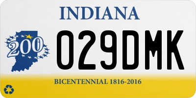 IN license plate 029DMK
