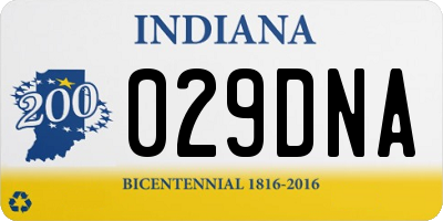 IN license plate 029DNA