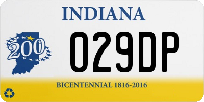 IN license plate 029DP