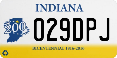 IN license plate 029DPJ