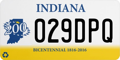 IN license plate 029DPQ