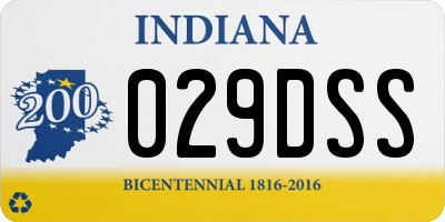 IN license plate 029DSS