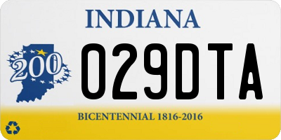 IN license plate 029DTA