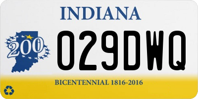 IN license plate 029DWQ
