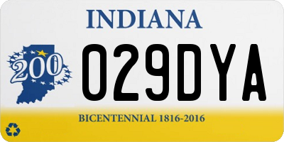 IN license plate 029DYA