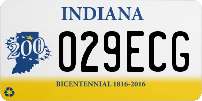 IN license plate 029ECG