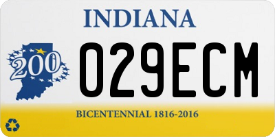 IN license plate 029ECM