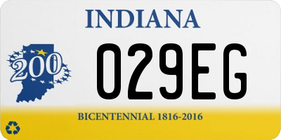 IN license plate 029EG