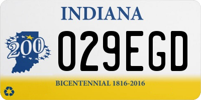 IN license plate 029EGD