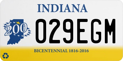 IN license plate 029EGM